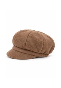 collezione alessandro® - Mütze New York Schirmmütze aus Wolle, Made in Italy - beige