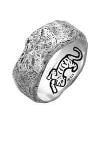 HAZE & GLORY - Ring Bandring - El Tigre Small 925 Silber - Silber