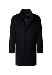 pierre cardin - Mantel mit hohem Kragen - Anthra