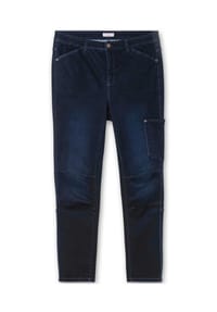 sheego - Cargojeans - dark blue denim