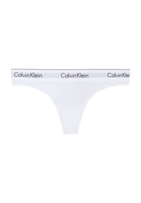 Calvin Klein - Icon Cotton Modal Tanga, Logo-Bund, für Damen - 100 WHITE