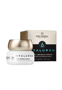 PURE MINERAL - Hyaluron Anti-Falten Creme, 50 ml - weiß