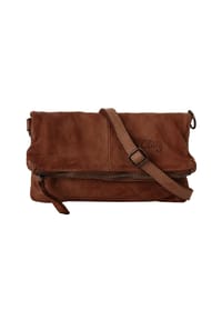 Cluty - Abendtasche Echt Leder, Made In Italy - cognac