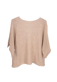 Seasons of April - Lochstrick FLEUR Damen Strickshirt – Luftig & leicht für Frühling & Sommer - Creme