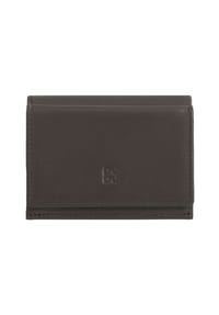 DuDu - Geldbörse Leder 10 cm - black pop