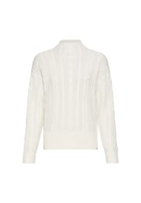 camel active - Strickpullover in lockerer Passform - Milchweiß