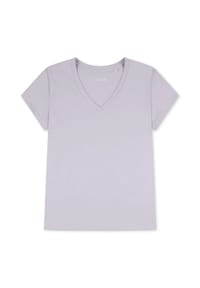 SCHIESSER - Mix & Relax Schlafanzug-Oberteil, V-Ausschnitt, für Damen - 822 VEILCHEN