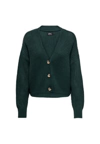 ONLY® - Strickjacke, Knopfleiste, V-Ausschnitt für Damen - 189959 STONE