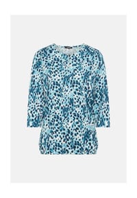 olsen - Shirt mit Allover-Print - Light Teal