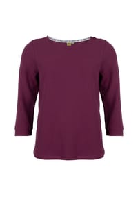 ROADSIGN® australia - Damen Langarmshirt Soft Structure Longsleeve mit Struktur-Design & feinem Detailspiel - anthrazit