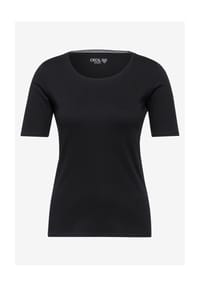 CECIL - T-Shirt "Lena", Baumwolle, für Damen - BLACK