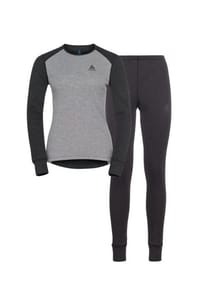 odlo - Damen Active Warm Eco Layer Set grey melange - mehrfarbig