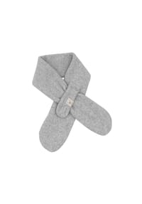 maximo® - GOTS BABY-Steckschal,  Baumwollfleece - beigemeliert