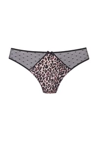 LASCANA - String Perfect Basics, transparent, für Damen - 26268 LEO-BLACK