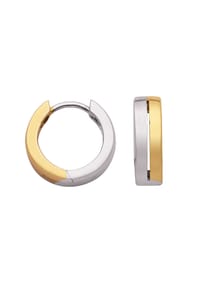 Adelia's - Damen Silber Schmuck 925 Silber Ohrringe  Creolen Ø 13,3 mm - silber