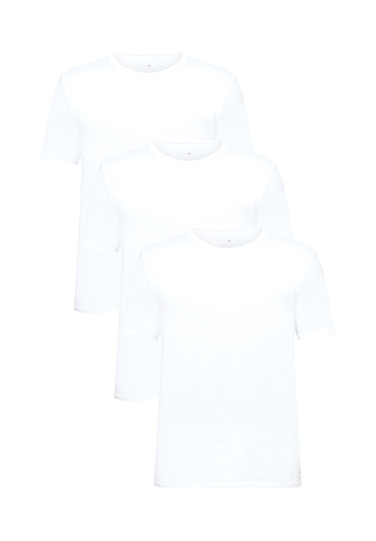 VAN GRAAF Tommy Hilfiger Herren Weiß T-Shirt Im 3Er-Pack Baumwolle Extra Groß - Bild 5