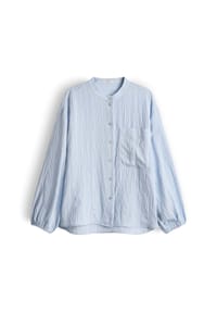 OPUS - Hemdbluse Flaria, Stehkragen, für Damen - 60032 SEASALT