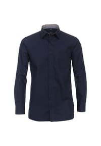 CASAMODA - Herren Businesshemd uni Comfort Fit - Dunkelblau