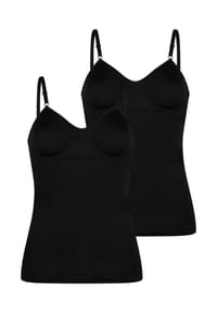 mey - BH-Hemd 2er Pack Noblesse - Schwarz