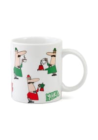 BIALETTI - Kaffeebecher Tricolore Omino 315 ml, Weiß - Weiß