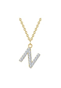 GLANZSTÜCKE MÜNCHEN - Damen Kette aus 925/- Sterling Silber in Gelbgold mit Zirkonia - gelbgold