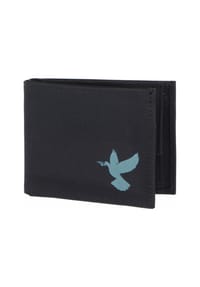 oxmox® New Cryptan - New Cryptan Geldbörse RFID Schutz 11 cm - schwarz-circle bloom cyan