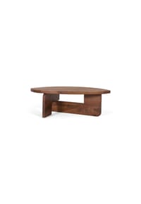 GINER & COLOMER - Couchtische aus Mangoholz, 110 cm, rustikal-moderner Stil - 37 x 110 x 65 - Braun