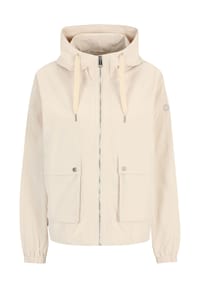 NEW VIEW - Jacke Mara verstellbare Kapuze mit geprägtem Band - Beige