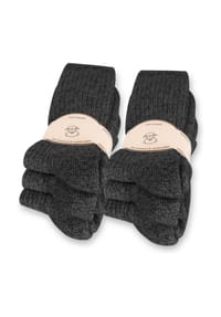 normani® - 6 Paar Norweger-Schafwollsocken - Anthrazit