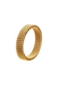 heideman - elastischer Mesh-Ring Sarah goldfarben - goldfarben