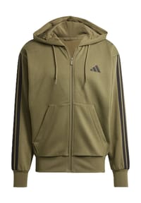 adidas - Essentials Sweatjacke, geteilte Kängurutasche, für Herren - OLISTR/BLACK