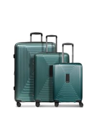 REDOLZ Essentials 14 - Essentials 14 4 Rollen Kofferset 3-teilig mit Dehnfalte - aubergine metallic