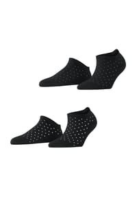 ESPRIT - Sneakersocken, 2er-Pack, Punktemuster, für Damen - 3000 BLACK