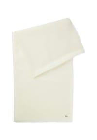 BOSS - Woll-Schal, Fransen, für Damen - 118  OPEN WHITE