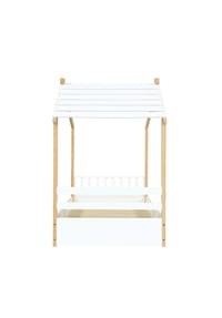 KOMHTOM - Holzbett 90x190, weiß/Natur, Hausdesign - Weiß+Natur