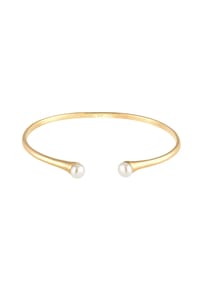 elli. PREMIUM - Armband Armreif Süßwasserzuchtperle Edel Zart 925 Silber - Gold