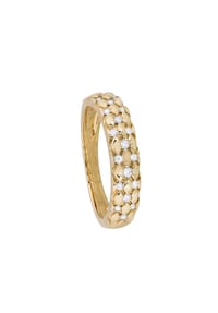 MONCARA - Damen Ring, 585er Gold, 48 Diamanten zus. ca. 0,40 Karat - Gelbgold