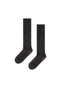 HAPPY SOCKS - Kniestrümpfe, Rippbündchen - 9000 BLACK