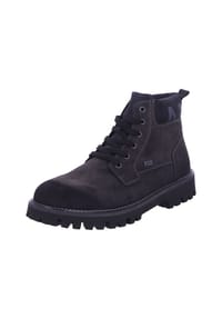 rieker - Schnürstiefeletten, Emblem, Kunstleder, für Herren - ANTHRAZIT/SCHWAR