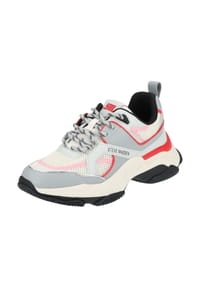 STEVE MADDEN - Lederimitat/Textil Sneaker - Grau/Rot