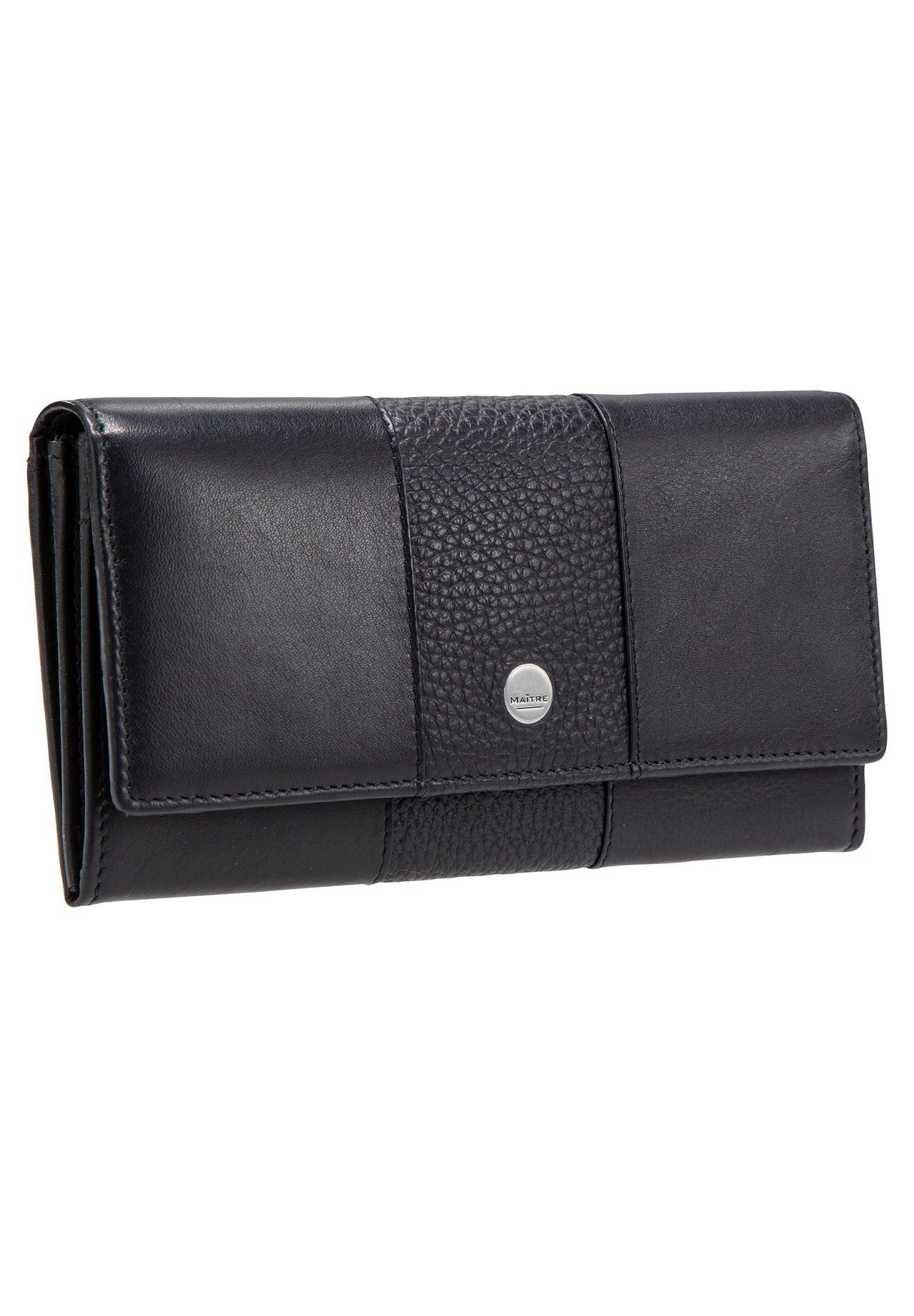 MaîTre LangböRse "Diedburg", Leder, Rfid-Schutz, FüR Damen, Schwarz, 99