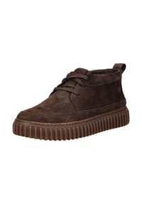 CLARKS® - Schnürschuhe Torhill Lace High mit gerippter Laufsohle - 5228B Dark Brown Nub