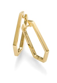 Adelia's - Adelia's Neuheit 2026 - Creolen Ohrringe 15,9 x 28,4 mm aus 925 Silber vergoldet - gold