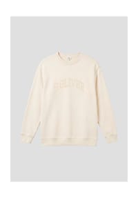 s.Oliver - Sweatshirt, Rippblende, für Damen - 07D5 WHITE