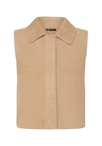 BETTY BARCLAY - Strickweste mit Kragen - Beige