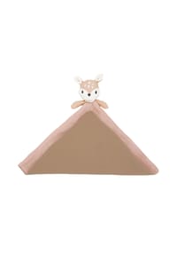 maximo® - Kuscheltuch Reh, Cord mit  Musselinstoff - nomad/rose tan