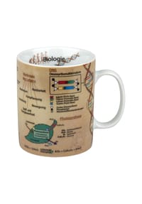 KÖNITZ - Henkelbecher "Wissensbecher", Biologie, 460 ml - BEIGE