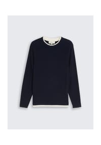 DENIM TOM TAILOR - Pullover, Baumwolle, für Herren - 15398 GREY MEL.