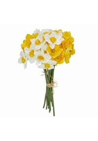 LOBERON Deko-Blume 12er Set Misapina gelb/weiß/grün - Kunstblumen - gelb/weiß/grün