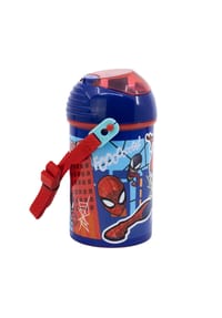 MARVEL - Spiderman Kinderflasche 450?ml Wasserflasche für Schule & Freizeit - Rot 17,3x7,5x7,5 cm